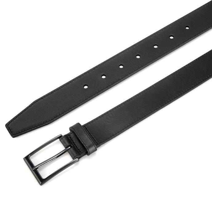 totes® Mens Genuine Leather Belt Black Extra Image 2